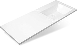 Style Line Мебель для ванной Даллас 100 R Люкс Plus 3 ящика белая – фотография-13